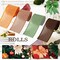 Burlap Wired Ribbon Rolls, Wrapping Burlap Ribbon Natural Orange Brown Olive Green Jute, for Christmas Crafts Decoration Wedding Floral Bows Trims Craft 13.2 Yards 2.4 Inch